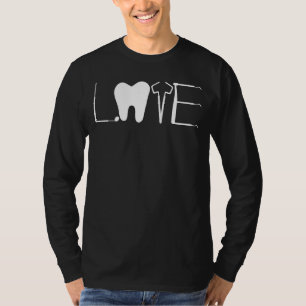 Camiseta Teto Dentista Love Dental Assistant Dental Squad C