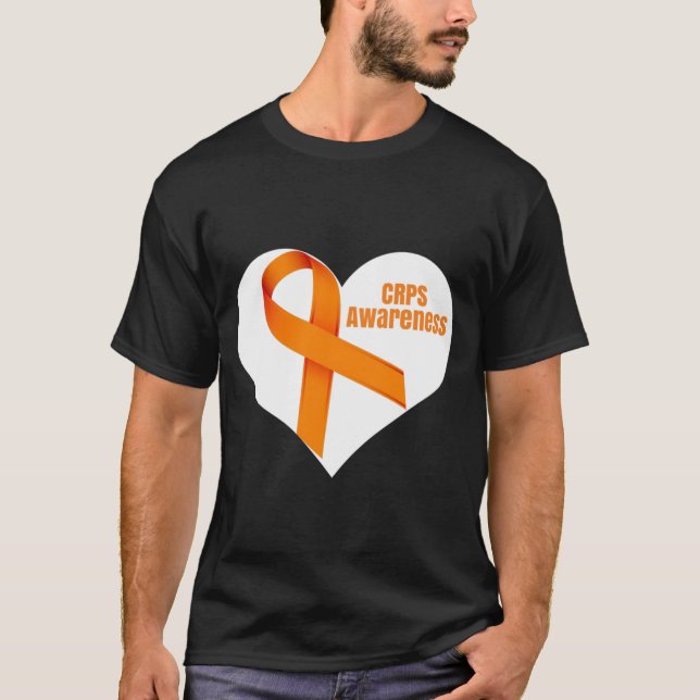 Camiseta Teto do Coração de Consciência do CRPS (Frente)
