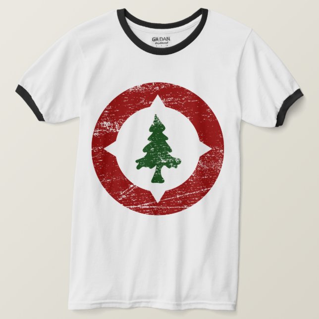 Camiseta Teto do logotipo do Schmith Maps (Frente do Design)