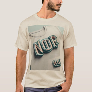 Camiseta Teto do logotipo Nó ou 3D iluminado