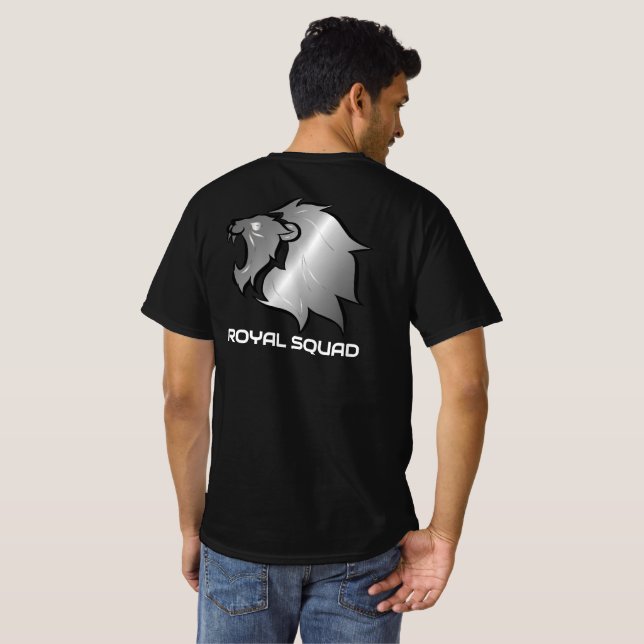 Camiseta Teto do Quadrado Real do Leão de Prata (Parte Traseira Completa)