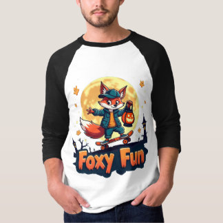 Camiseta Teto do Skate de Halloween do Foxy Fun