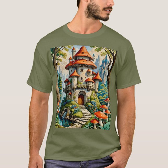Camiseta Teto Dreamscape Dreamscape Castle Mushroom (Frente)
