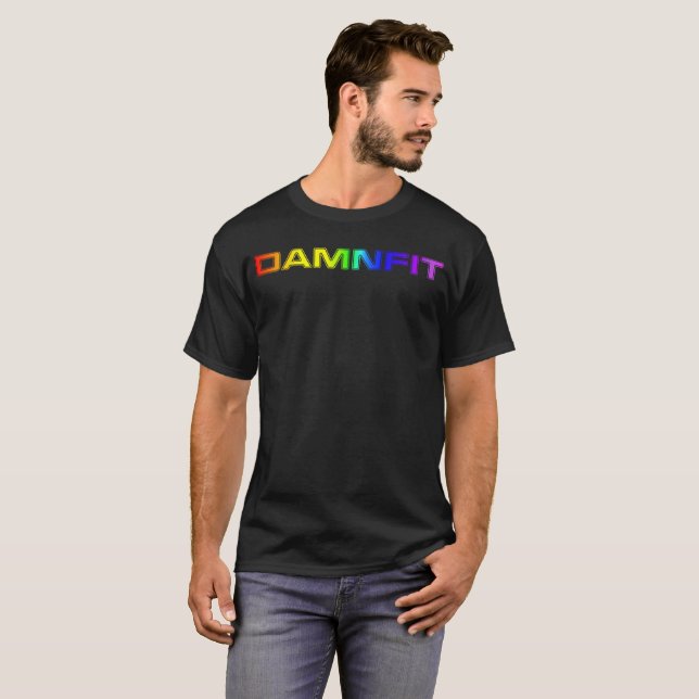 Camiseta Teto Escuro do Orgulho DAM+N (Frente Completa)