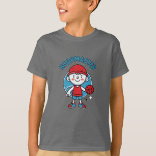 Camiseta Teto Esportivo para Crianças de Cartoons Bonitos