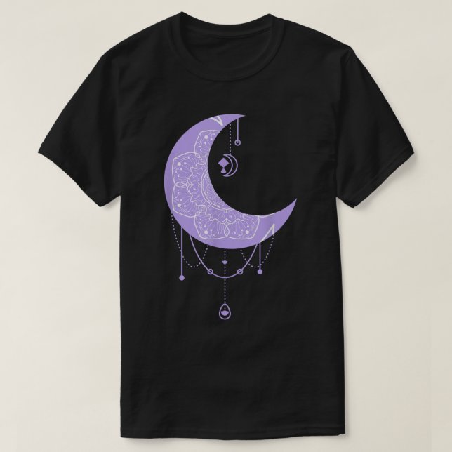 Camiseta Teto Gráfico de Bruxas Celestial da Lua Fada (Frente do Design)