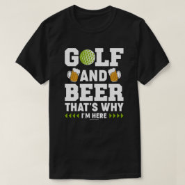 Camiseta Teto Gráfico de Cerveja Dourada e Engraçada