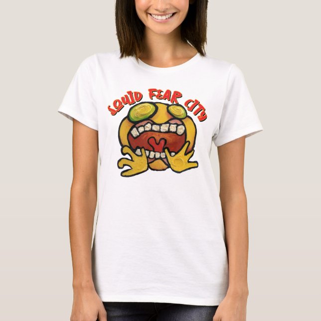 Camiseta Teto Gráfico de Cidade do Medo Lula (Frente)