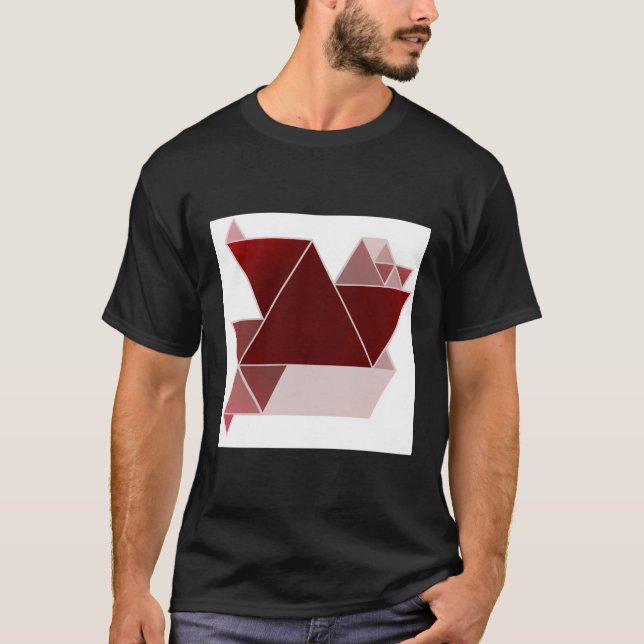 Camiseta Teto Gráfico de Fundo Vermelho (Frente)