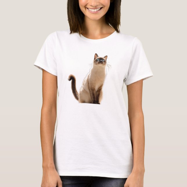 Camiseta Teto Gráfico de Gato legal | Presente perfeito par (Frente)