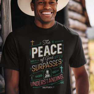 Camiseta Teto Gráfico de Paz Divina