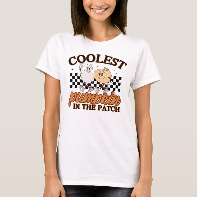 Camiseta Teto Gráfico de Pumpkin Bonito (Frente)