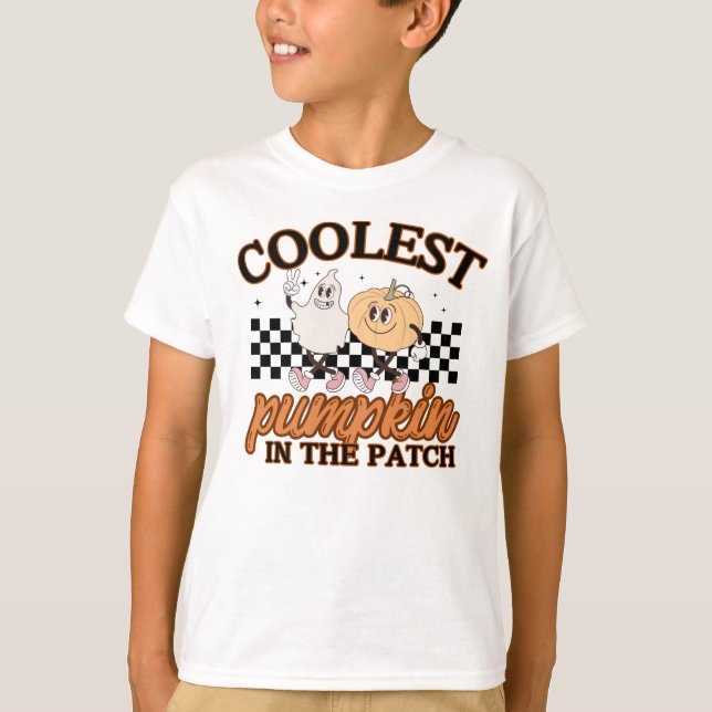 Camiseta Teto Gráfico de Pumpkin Bonito (Frente)