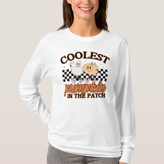 Camiseta Teto Gráfico de Pumpkin Bonito (Frente)