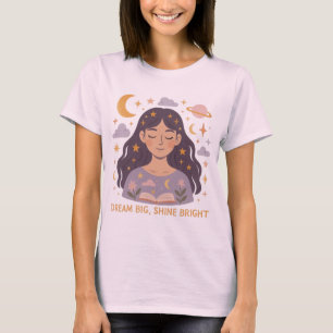 Camiseta Teto Gráfico de Rapariga Celestial - Estética Drea