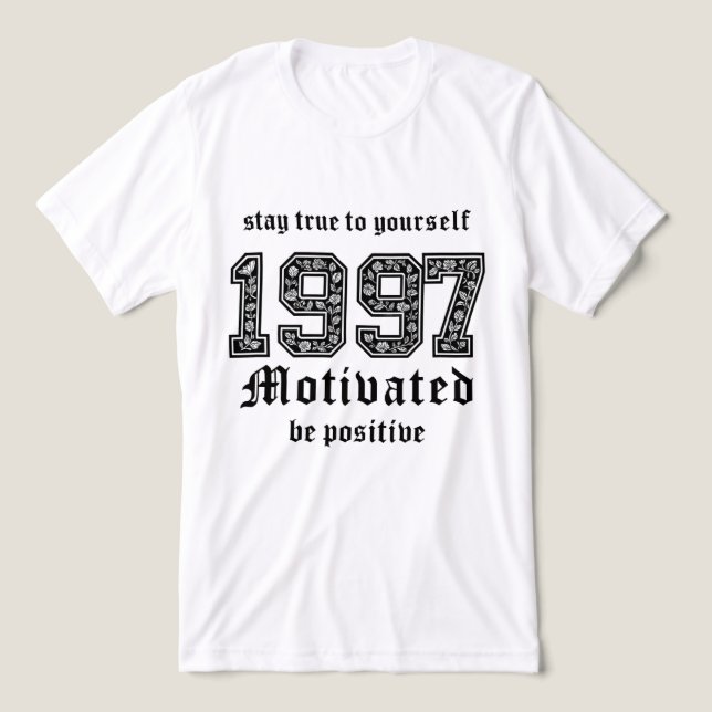Camiseta Teto Gráfico Motivacional - Fique verdadeiro consi (Design frontal)