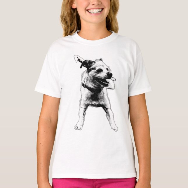 Camiseta Teto Gráfico Terrier Mix (Frente)