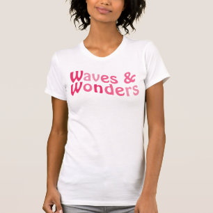 Camiseta Teto inspirado no Oceano Dreamy com tipografo rosa
