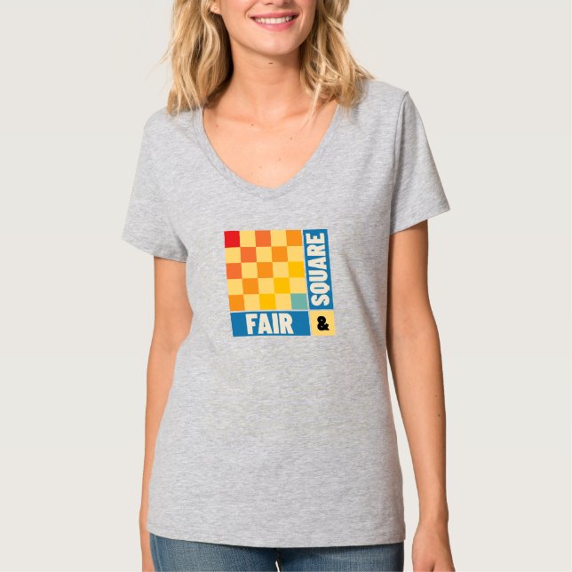 Camiseta Teto Justo e Quadrado com Cores (Frente)
