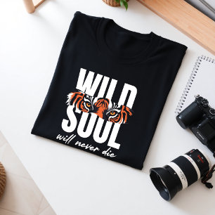 Camiseta Teto Motivacional do Gráfico de Almas Selvagens