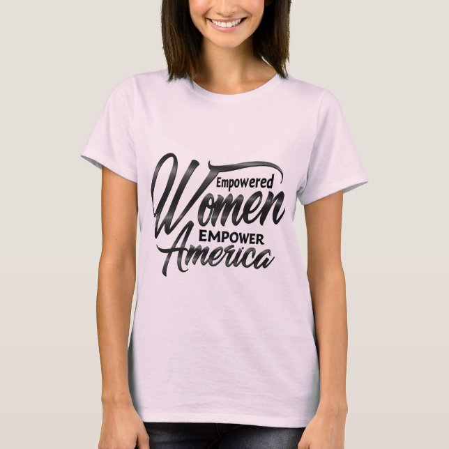 Camiseta Teto Patriótico das Mulheres com Poderes (Frente)