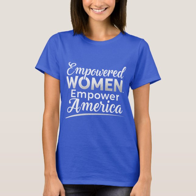 Camiseta Teto Patriótico das Mulheres com Poderes (Frente)