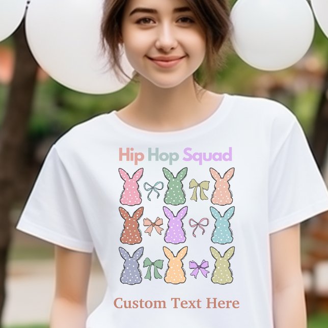 Camiseta Teto Personalizado da Páscoa "Hip Hop Squad" (Criador carregado)