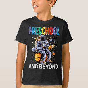 Camiseta Teto pré-escolar de volta aos amantes espaciais e
