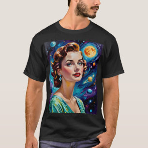 Camiseta Teto Retro Futurístico De Beleza Cósmica