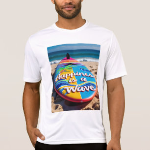 Camiseta Teto Surfboard de Onda Felicidade