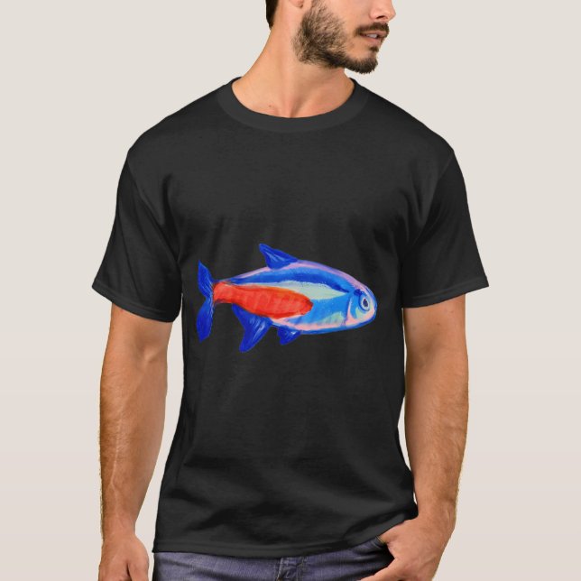 Camiseta Tetra Azul e Vermelho (Frente)