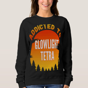 Camiseta Tetra de Luz Luminosa de Pesca Viciada em Luz Lent