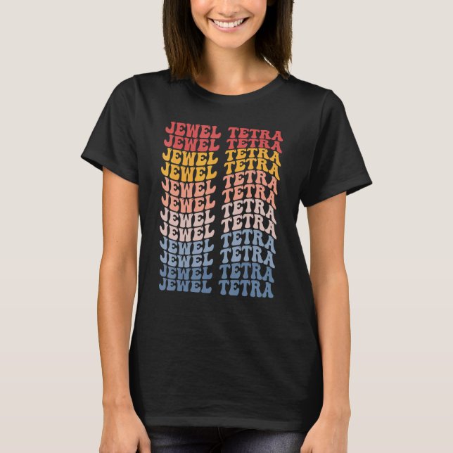 Camiseta Tetra Joia Groovy Peixe Retro (Frente)