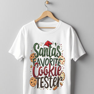 Camiseta Tetser de Cookies Favoritos dos papais noeis