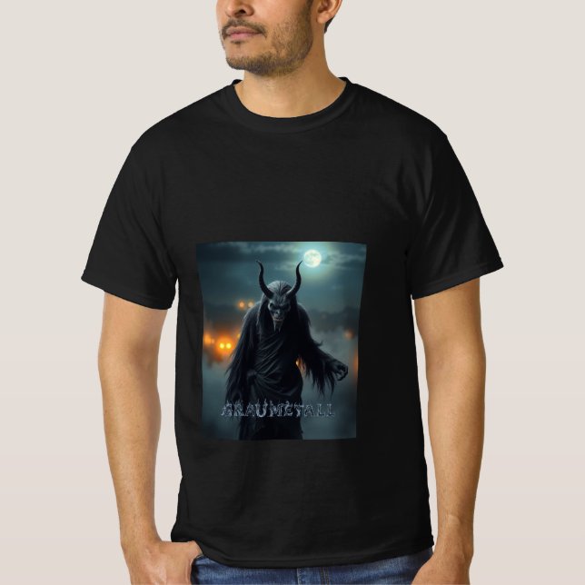 Camiseta Teuflisch und mit langem Fell Teufel Graumetall (Frente)