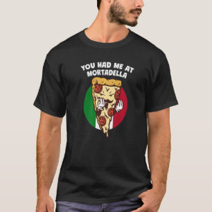Camiseta Teve-me na Comida de Humor Italiano Mortadella