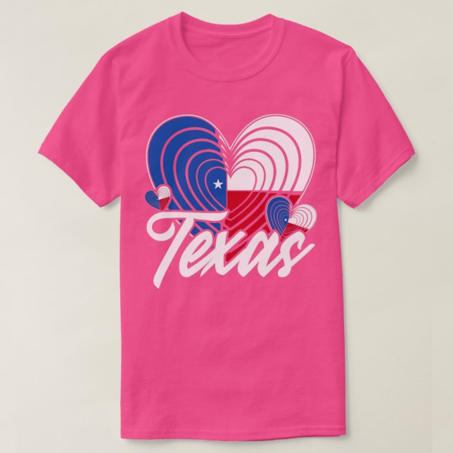 Camiseta Texan Flag Love Texas (Frente do Design)