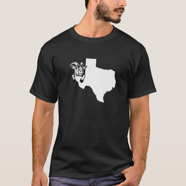 Camiseta Texan Goat Rancher Goat Farmer Texas Destaca Para  (Frente)