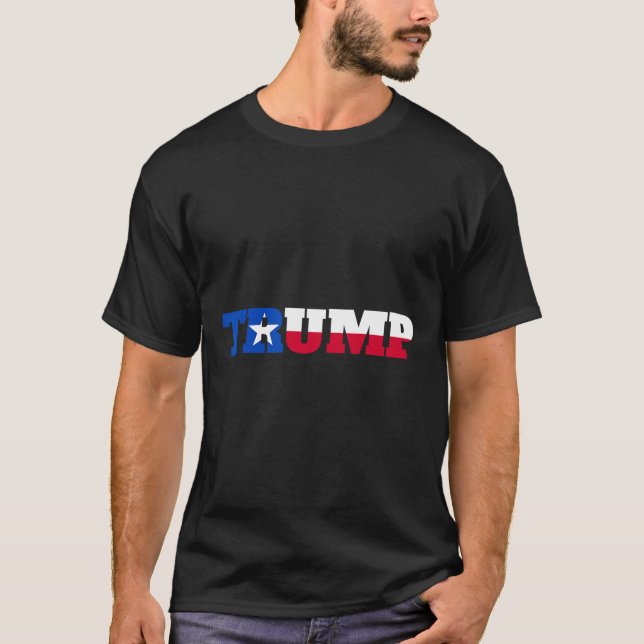 Camiseta Texanos de Trump para Trump  (Frente)