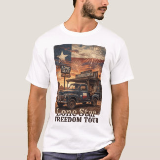 Camiseta Texas 250 Lone Star Freedom Tour Cowboy Vintage.
