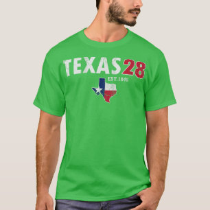 Camiseta Texas 28th State 1845 Vintage Texan