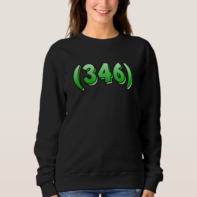 Camiseta Texas 346 Area Code Houston Pasadena Pearland Leag (Frente)