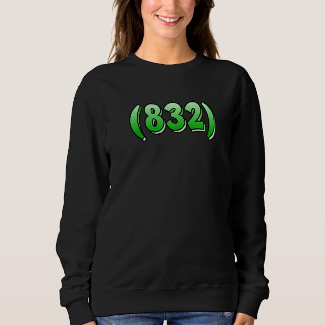Camiseta Texas 832 Area Code Houston Pasadena Pearland Leag (Frente)
