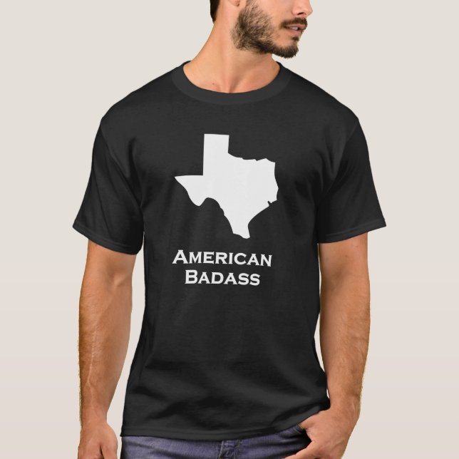 Camiseta Texas American Badass (Frente)