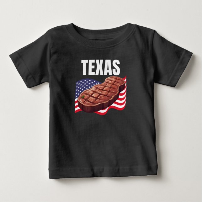 Camiseta Texas Baby Fine Jersey Dark (Frente)