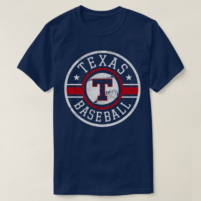 Camiseta Texas baseball City TSirt (Frente do Design)