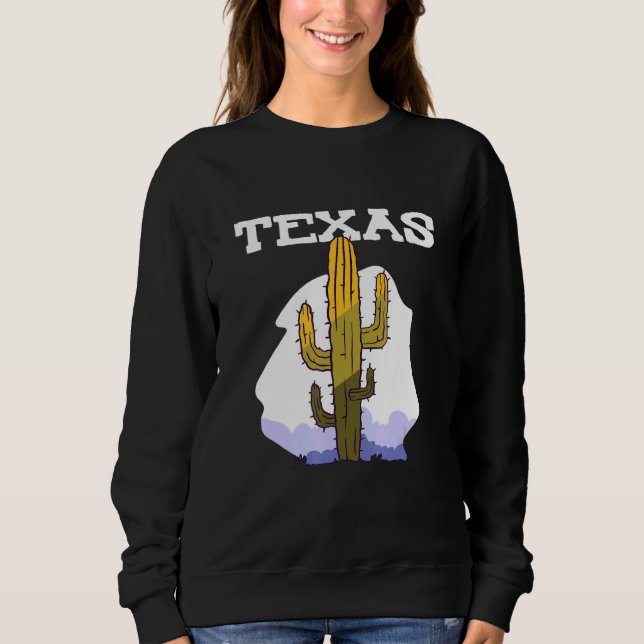 Camiseta Texas Cactus Retro Country name (Frente)