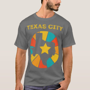Camiseta Texas City Texas Vintage angustiou Souvenir 1