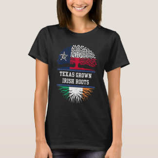 Camiseta Texas Cresceu com a Irlanda Roots