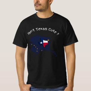 Camiseta Texas Cute Alaska Home State não é engraçado Desig